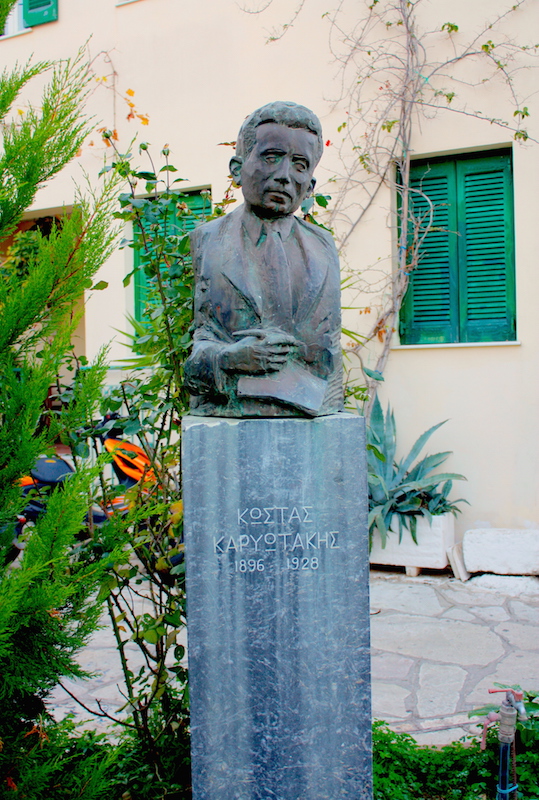 Kostas Karyotakis' statue 